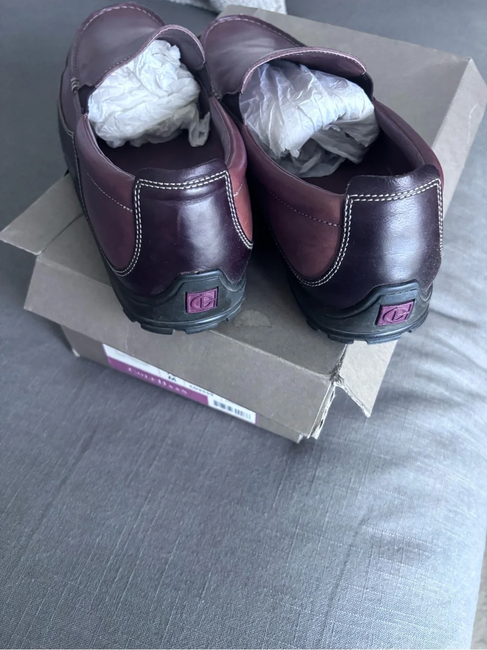 Vintage Cole Haan Slip-On Leather Loafers in Brown